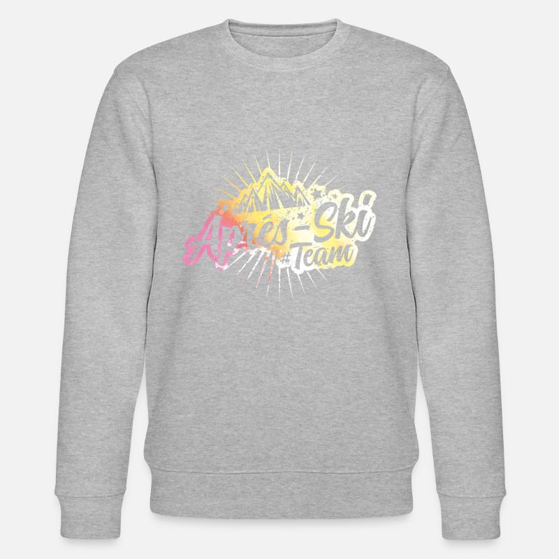 apres ski team berge bunt - Stanley/Stella Unisex Bio-Sweatshirt CHANGER  - Grau meliert