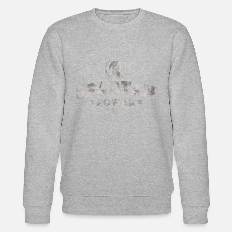 Spartaner helm power - Stanley/Stella Unisex Bio-Sweatshirt CHANGER  - Grau meliert