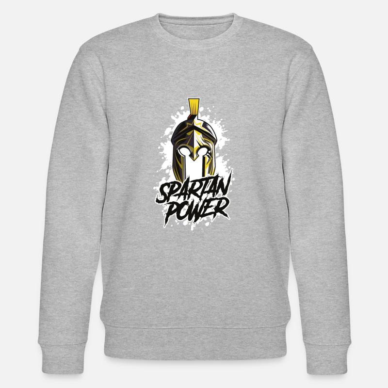 Puissance casque spartiate - Sweat bio CHANGER Stanley/Stella Unisexe - gris chiné