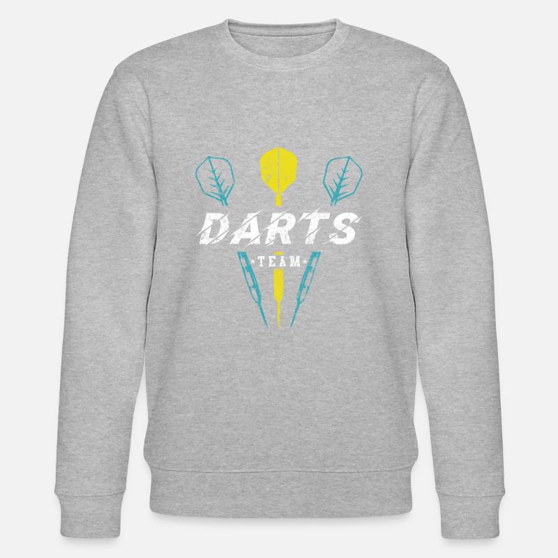 Darts Team Dart - Stanley/Stella Unisex Bio-Sweatshirt CHANGER  - Grau meliert