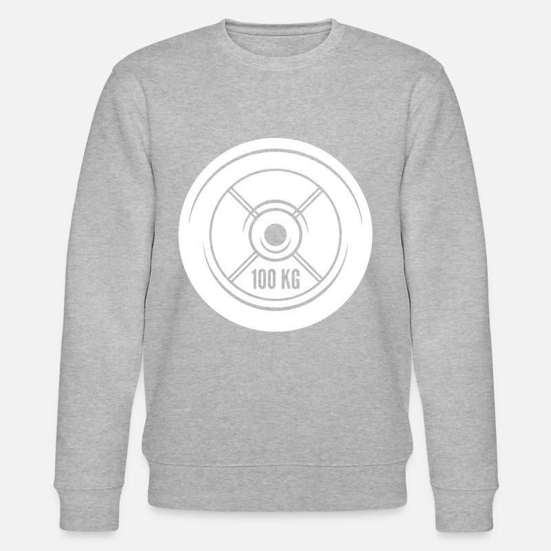 haltères symbole poids - Sweat bio CHANGER Stanley/Stella Unisexe - gris chiné