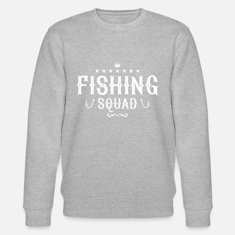 fishing squad - Stanley/Stella CHANGER Unisex Organic Sweatshirt - heather grey