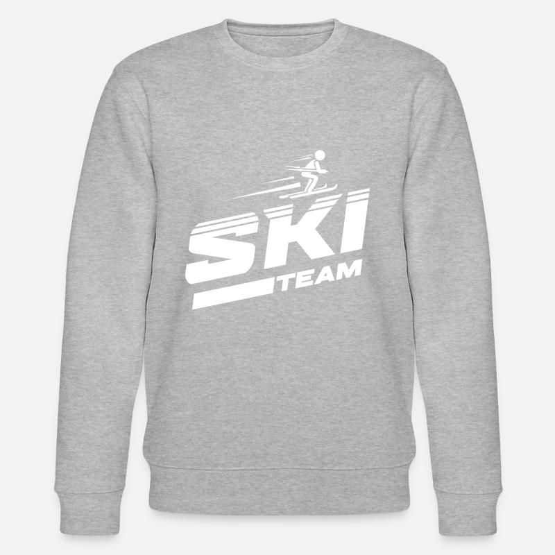 Ski team skiing - Stanley/Stella CHANGER Unisex Organic Sweatshirt - heather grey