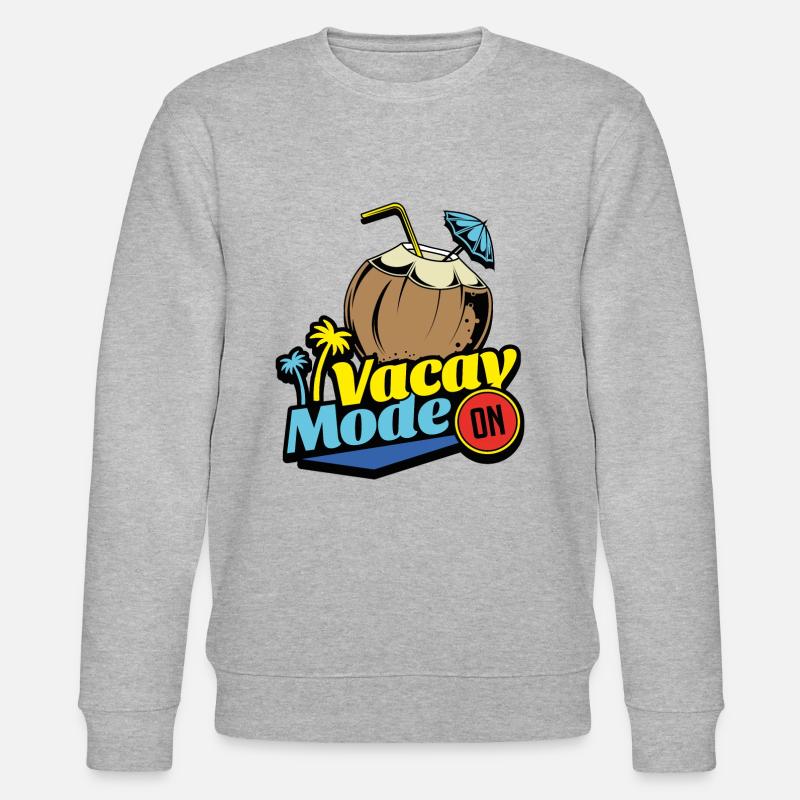 vacay mode île vacances - Sweat bio CHANGER Stanley/Stella Unisexe - gris chiné