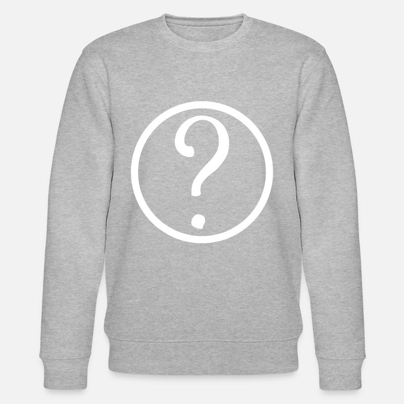 fragezeichen symbol - Stanley/Stella Unisex Bio-Sweatshirt CHANGER  - Grau meliert