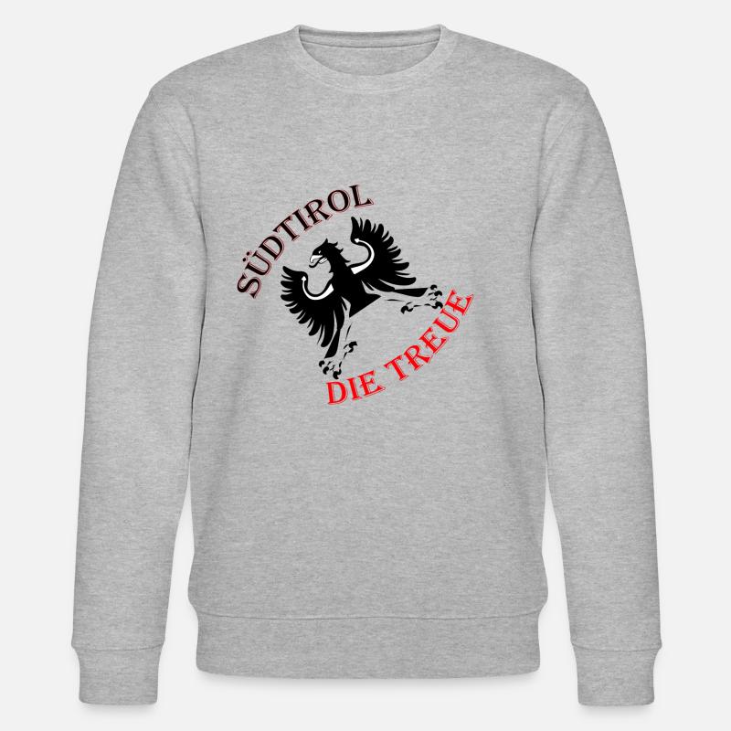 Südtirol die Treue - Stanley/Stella Unisex Bio-Sweatshirt CHANGER  - Grau meliert