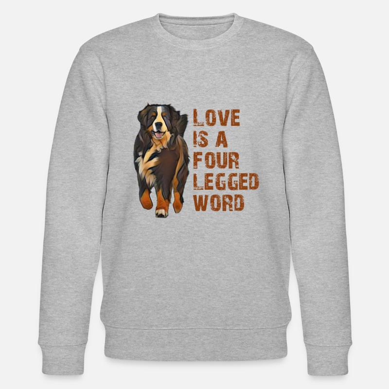 Berner Sennenhund - Stanley/Stella Unisex Bio-Sweatshirt CHANGER  - Grau meliert
