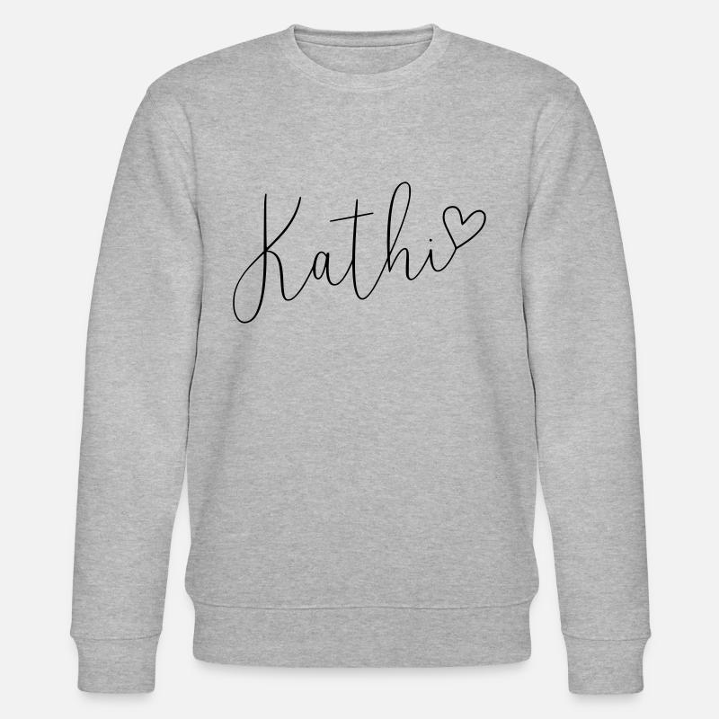 Kathi Name Vorname Mädchen - Stanley/Stella Unisex Bio-Sweatshirt CHANGER  - Grau meliert