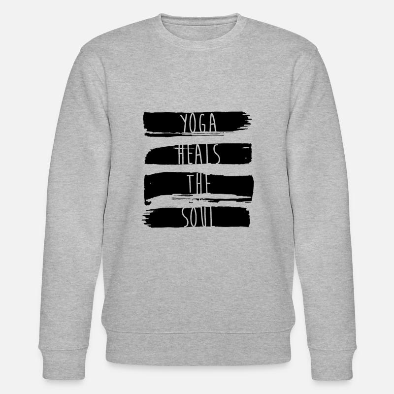 Le yoga guérit l'âme - Sweat bio CHANGER Stanley/Stella Unisexe - gris chiné