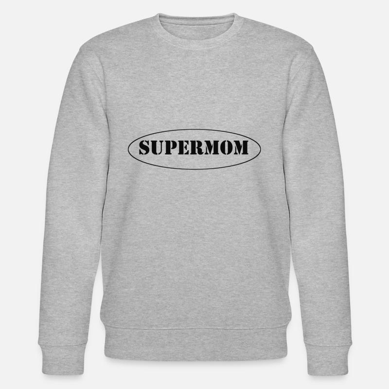 Supermom - Stanley/Stella Unisex Bio-Sweatshirt CHANGER  - Grau meliert