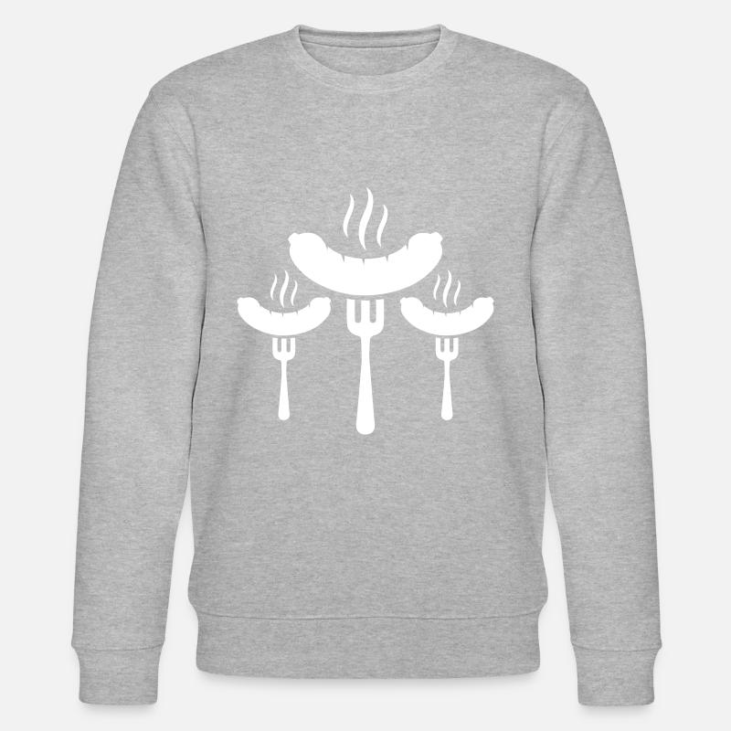 bratwurst symbol wurst - Stanley/Stella Unisex Bio-Sweatshirt CHANGER  - Grau meliert