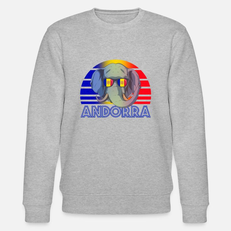 Andorra - Stanley/Stella Unisex Bio-Sweatshirt CHANGER  - Grau meliert