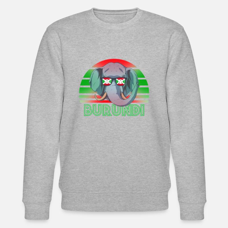 Burundi - Stanley/Stella Unisex Bio-Sweatshirt CHANGER  - Grau meliert