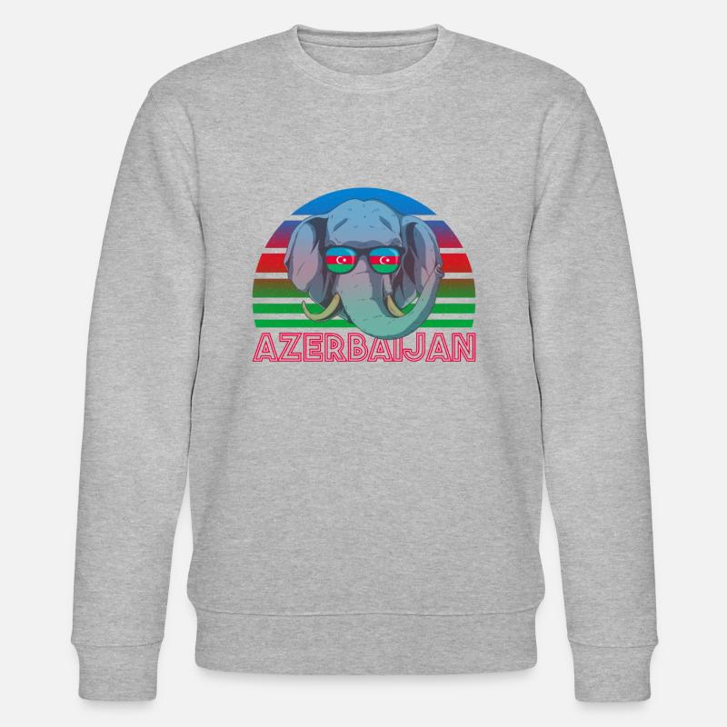 Aserbaidschan - Stanley/Stella Unisex Bio-Sweatshirt CHANGER  - Grau meliert
