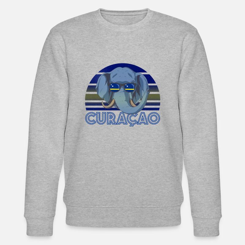 Curaçao - Stanley/Stella Unisex Bio-Sweatshirt CHANGER  - Grau meliert