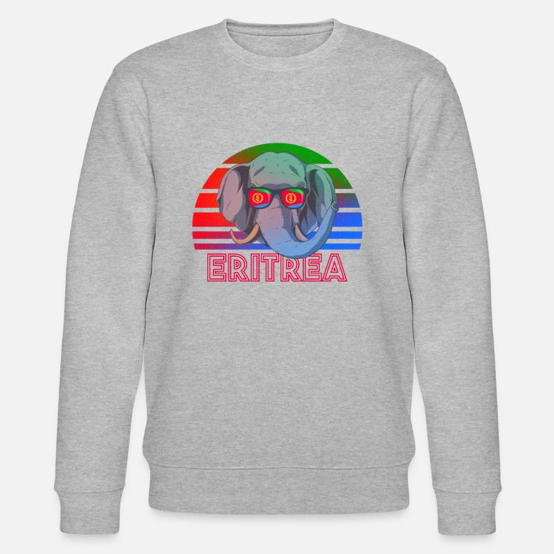 Eritrea - Stanley/Stella Unisex Bio-Sweatshirt CHANGER  - Grau meliert