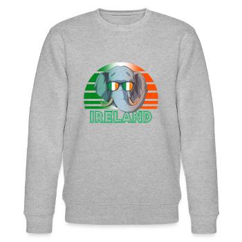 Irlande - Sweat bio CHANGER Stanley/Stella Unisexe - gris chiné - Devant - Nik (191cm) & Marisol (170cm)
