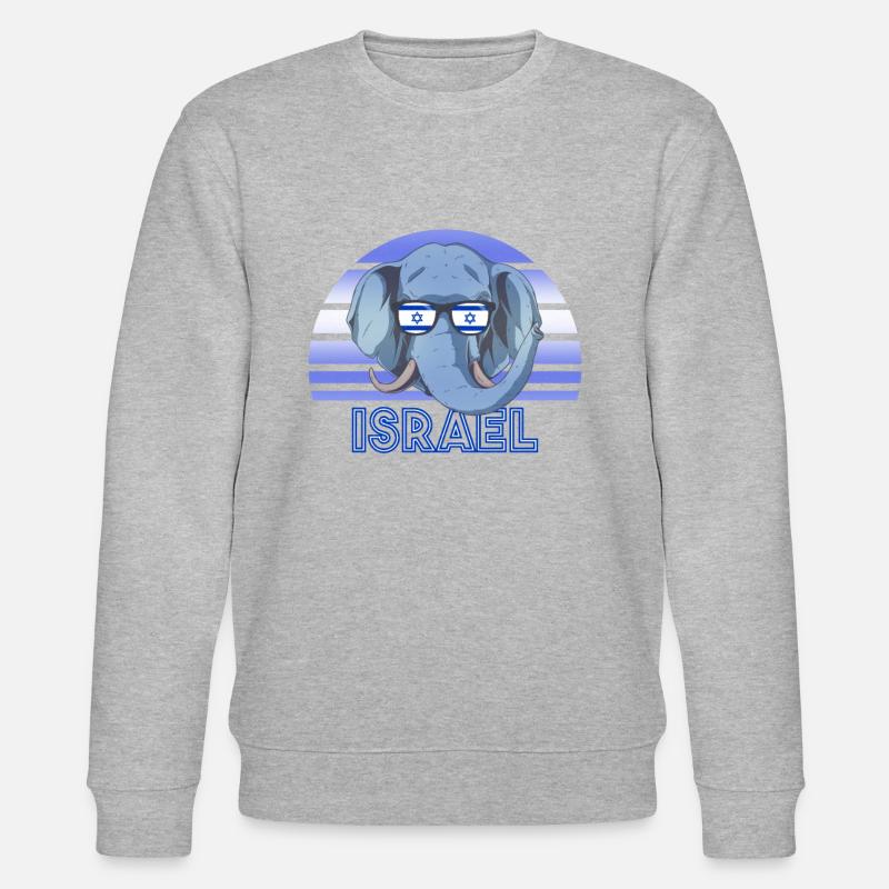 Israel - Stanley/Stella Unisex Bio-Sweatshirt CHANGER  - Grau meliert