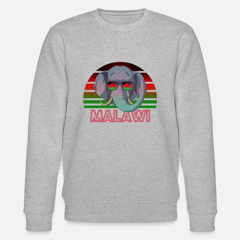 Malawi - Stanley/Stella Unisex Bio-Sweatshirt CHANGER  - Grau meliert