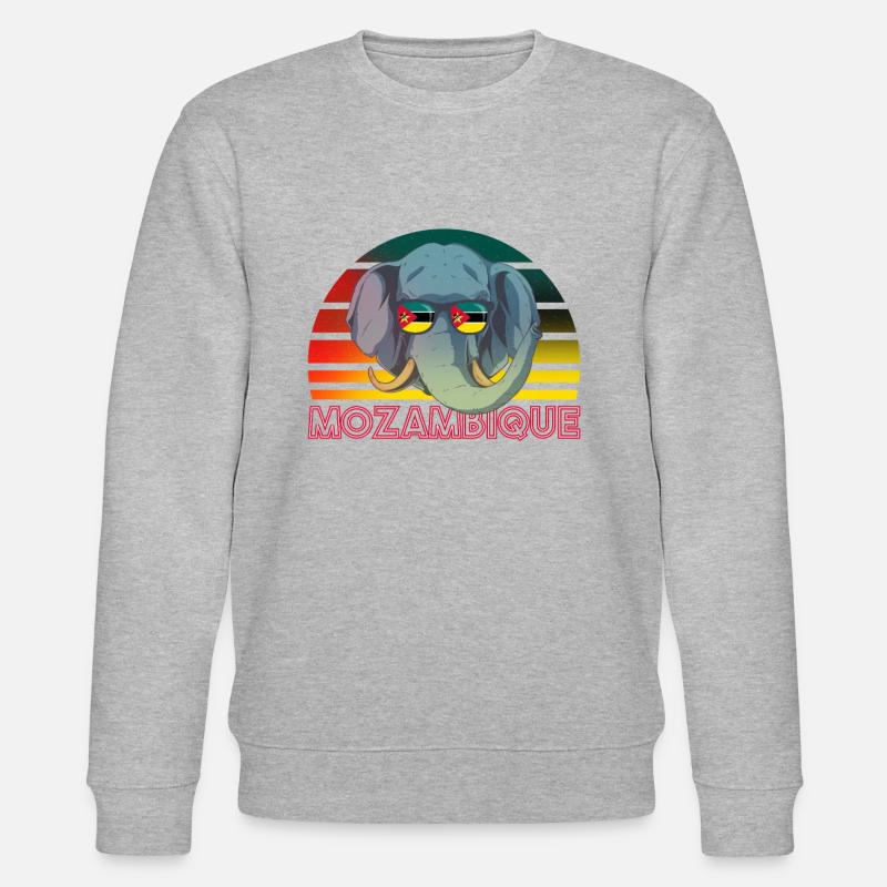Mosambik - Stanley/Stella Unisex Bio-Sweatshirt CHANGER  - Grau meliert