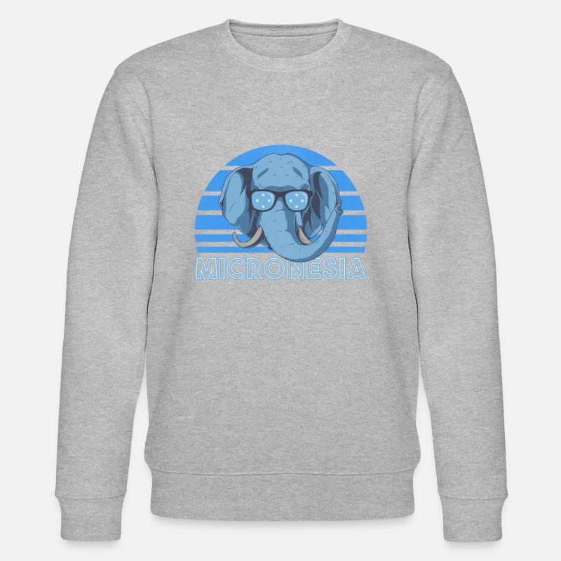 Micronésie - Sweat bio CHANGER Stanley/Stella Unisexe - gris chiné