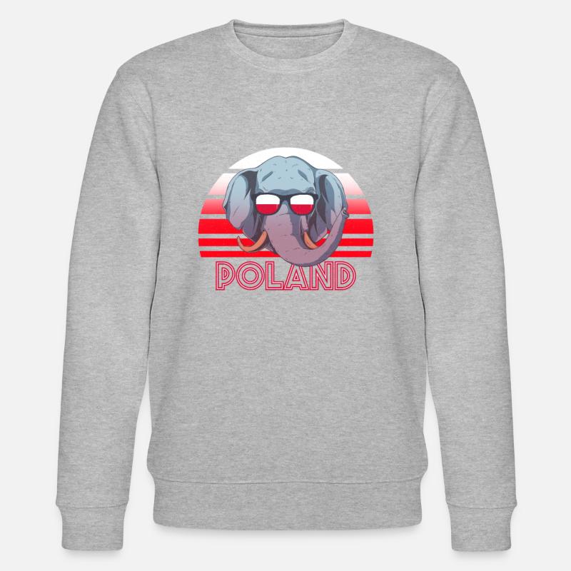 Polen - Stanley/Stella Unisex Bio-Sweatshirt CHANGER  - Grau meliert