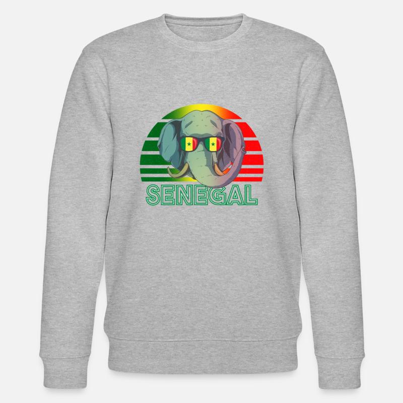 Senegal - Stanley/Stella Unisex Bio-Sweatshirt CHANGER  - Grau meliert