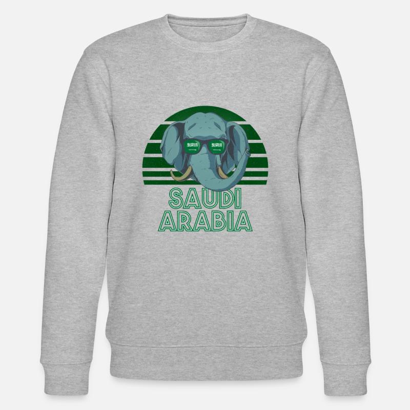 Saudi-Arabien - Stanley/Stella Unisex Bio-Sweatshirt CHANGER  - Grau meliert