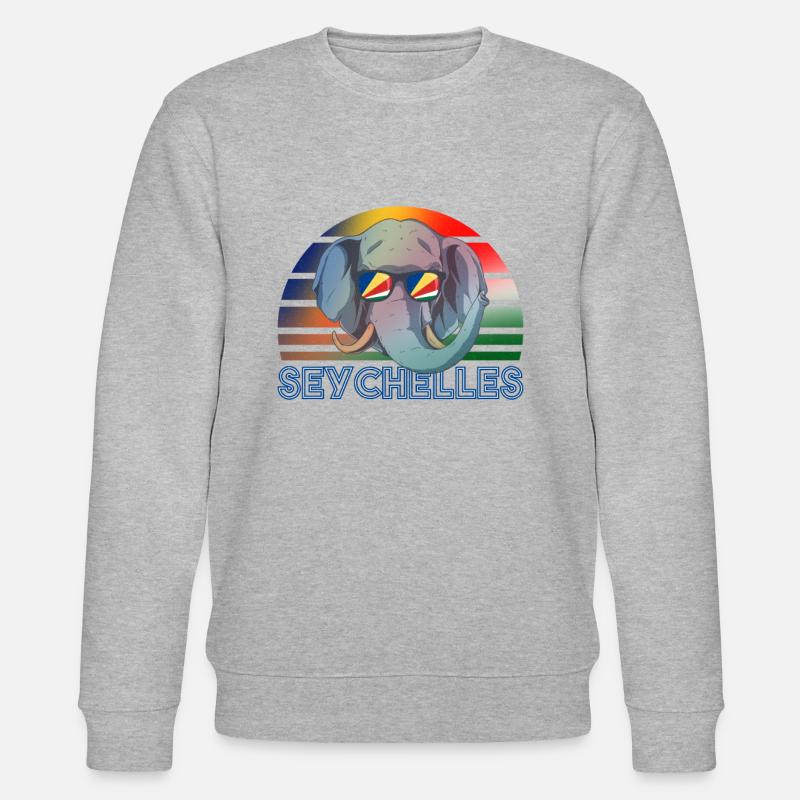 Seychellen - Stanley/Stella Unisex Bio-Sweatshirt CHANGER - Grau meliert