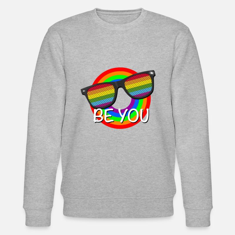 BE YOU GAY PRIDE - Stanley/Stella Unisex Bio-Sweatshirt CHANGER  - Grau meliert