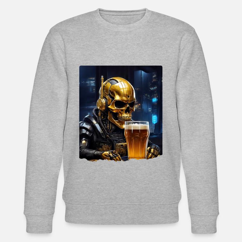 Crâne de bière 0.2 - Sweat bio CHANGER Stanley/Stella Unisexe - gris chiné