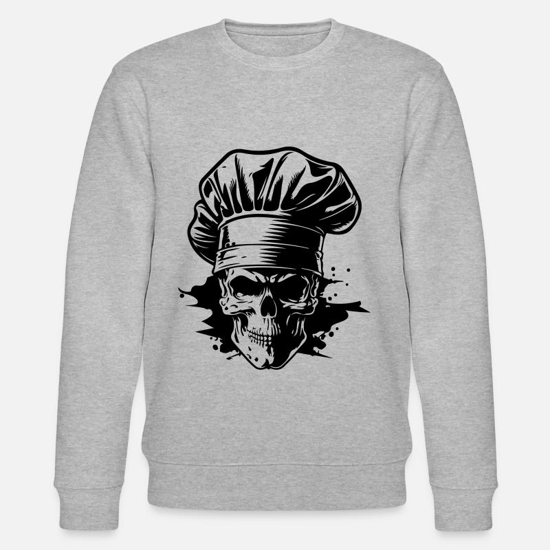 Chef Skeleton Chef - Stanley/Stella CHANGER Unisex Organic Sweatshirt - heather grey