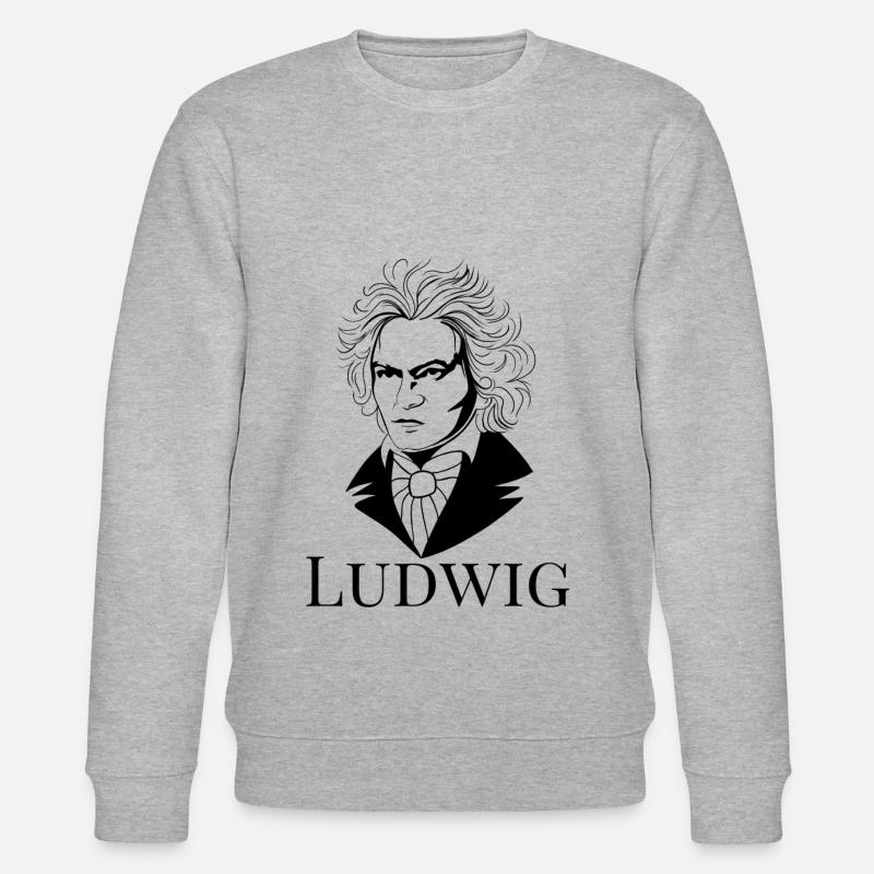 Ludwig van Beethoven - Stanley/Stella Unisex Bio-Sweatshirt CHANGER  - Grau meliert
