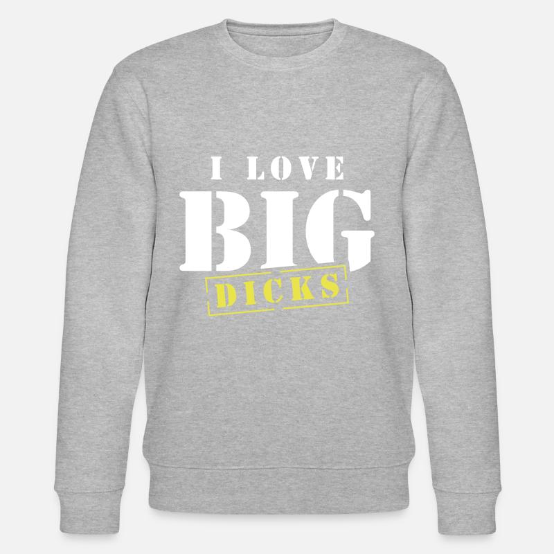 dicks love penis - Stanley/Stella Unisex Bio-Sweatshirt CHANGER  - Grau meliert