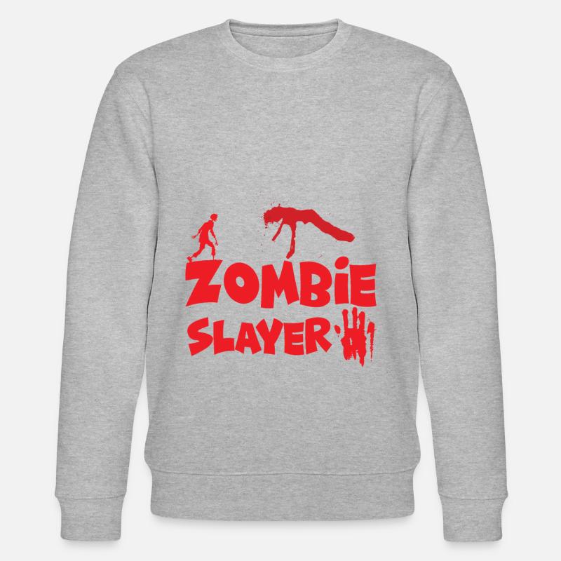 Zombie Slayer - Stanley/Stella Unisex Bio-Sweatshirt CHANGER  - Grau meliert