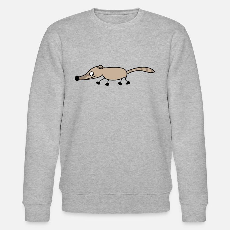 Funny coati - Stanley/Stella CHANGER Unisex Organic Sweatshirt - heather grey