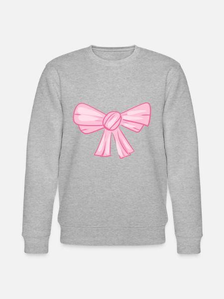 rosa schleife symbol fliege - Stanley/Stella Unisex Bio-Sweatshirt CHANGER - Grau meliert