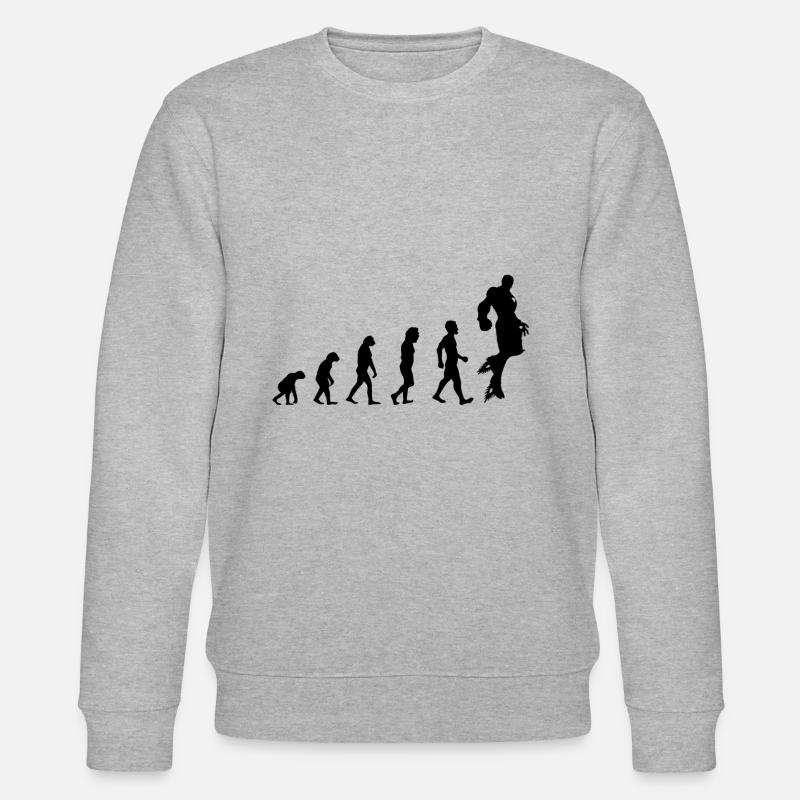 iron Man entwicklung. geschenk - Stanley/Stella Unisex Bio-Sweatshirt CHANGER  - Grau meliert