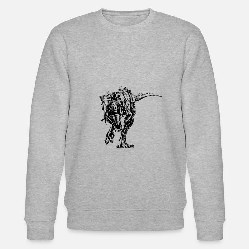 T-Rex - Stanley/Stella Unisex Bio-Sweatshirt CHANGER  - Grau meliert
