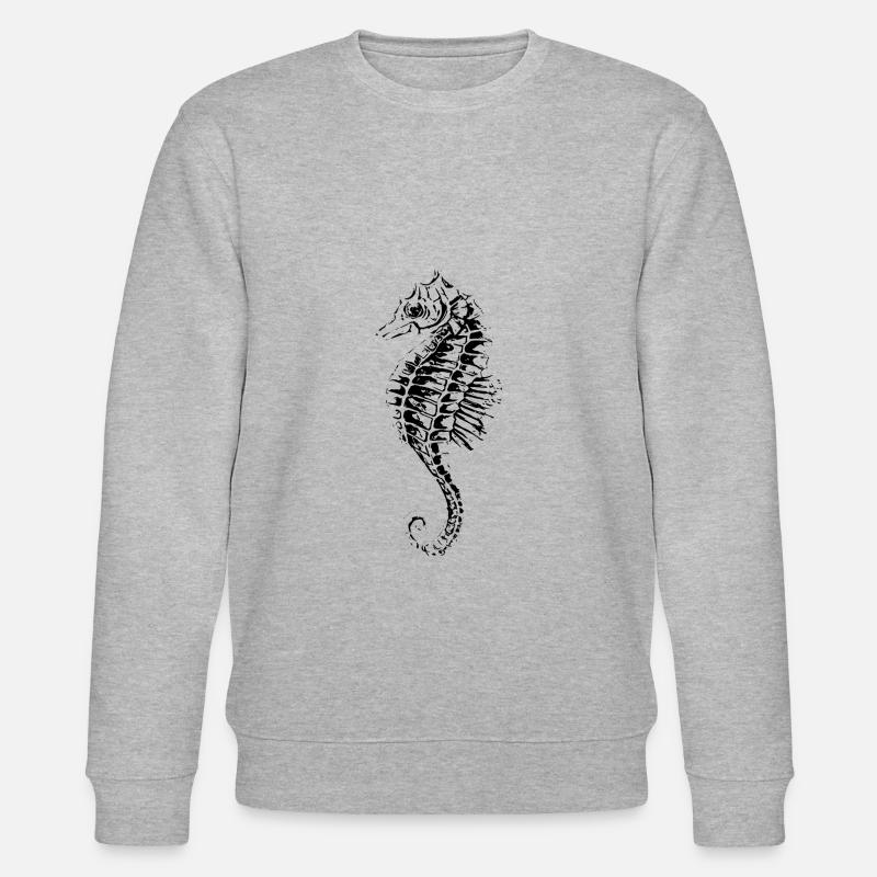 Seepferdchen - Stanley/Stella Unisex Bio-Sweatshirt CHANGER  - Grau meliert