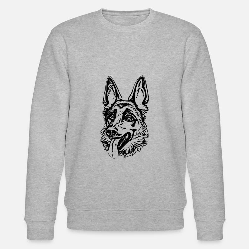 Schäferhund - Stanley/Stella Unisex Bio-Sweatshirt CHANGER  - Grau meliert