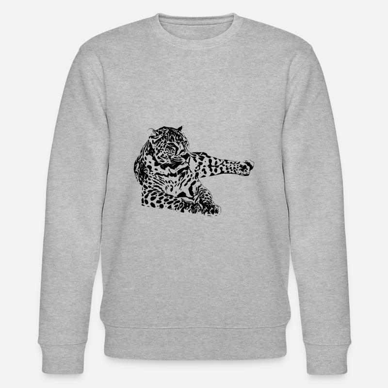 léopard - Sweat bio CHANGER Stanley/Stella Unisexe - gris chiné