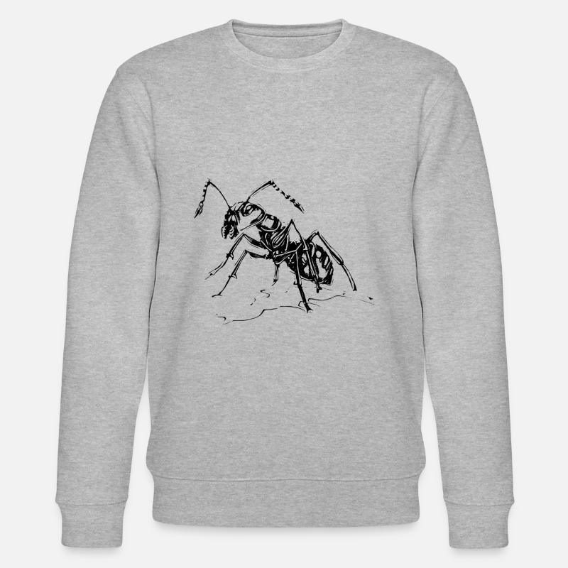 Ameise - Stanley/Stella Unisex Bio-Sweatshirt CHANGER  - Grau meliert