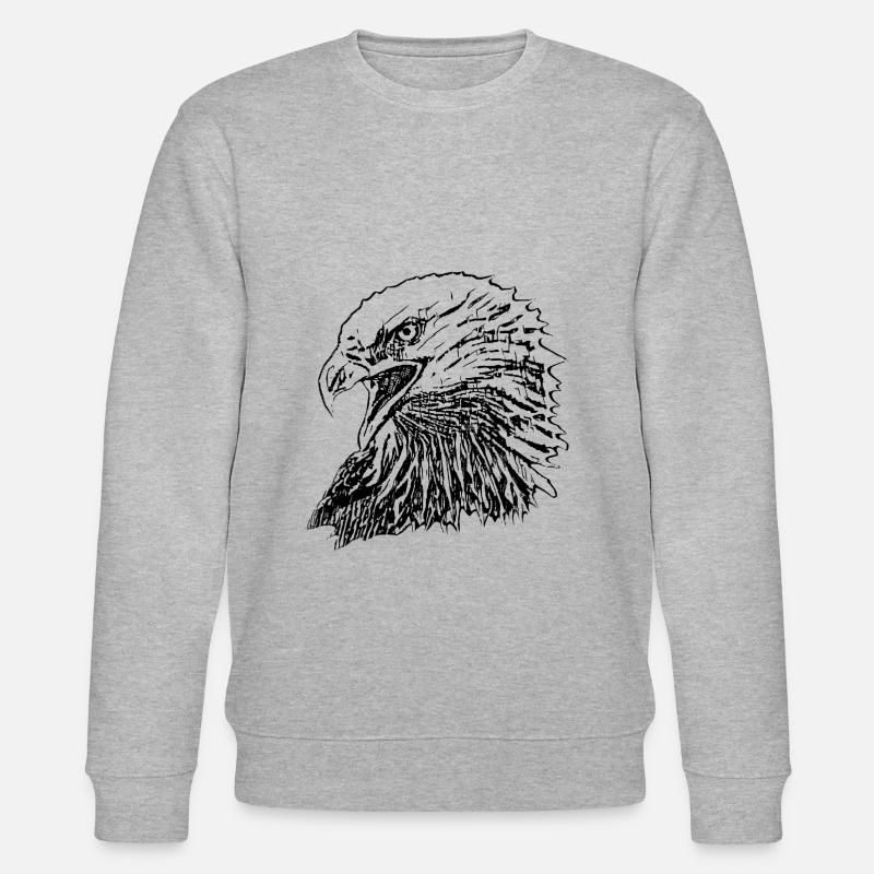 Adler - Stanley/Stella Unisex Bio-Sweatshirt CHANGER  - Grau meliert