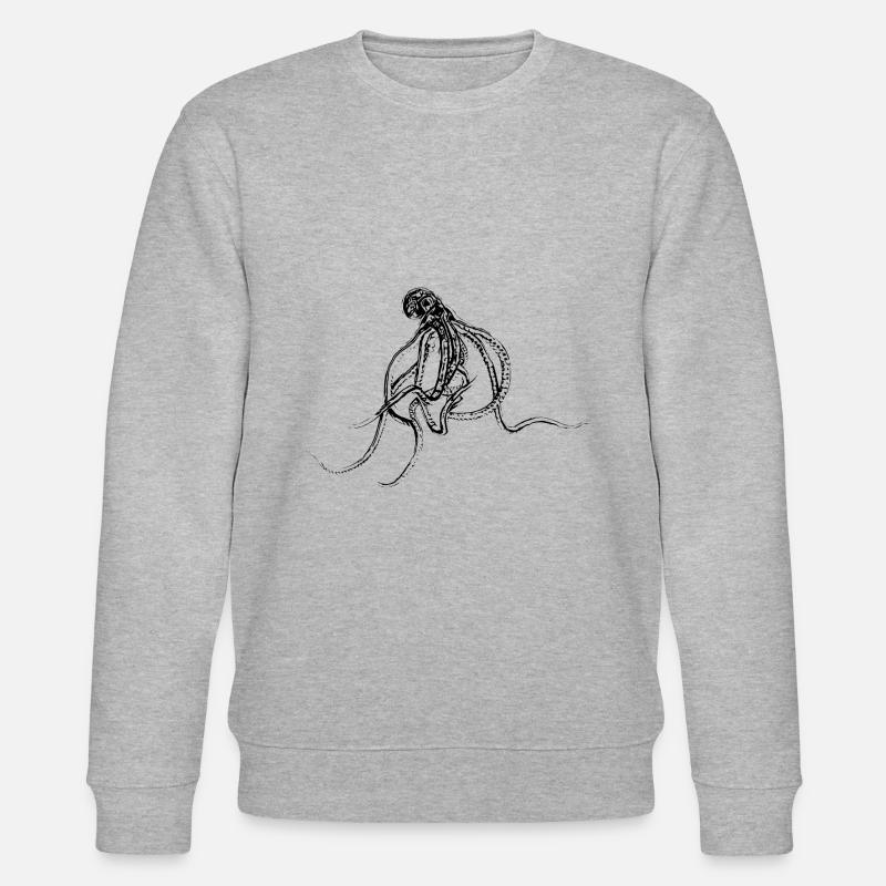Octopus - Stanley/Stella Unisex Bio-Sweatshirt CHANGER  - Grau meliert