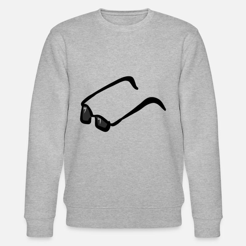 sonnenbrille brille nerd - Stanley/Stella Unisex Bio-Sweatshirt CHANGER  - Grau meliert
