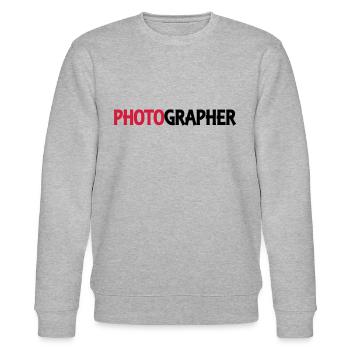 Photographer - Stanley/Stella Unisex Bio-Sweatshirt CHANGER  - Grau meliert - Vorne - Nik (191cm) & Marisol (170cm)