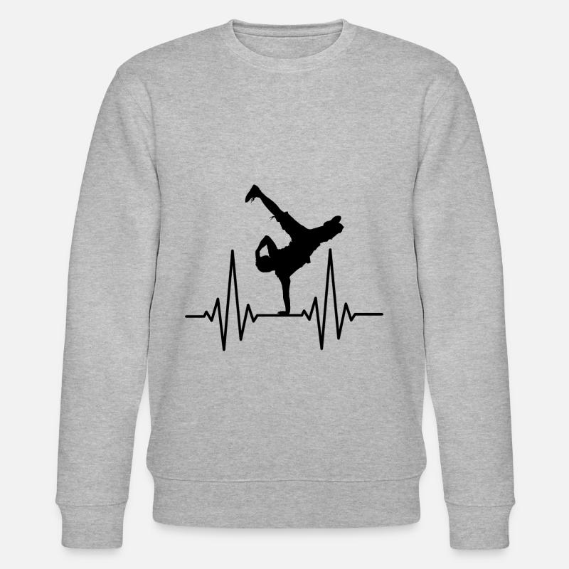 Breakdance Breakdancer Hip Hop Gift - Stanley/Stella CHANGER Unisex Organic Sweatshirt - heather grey