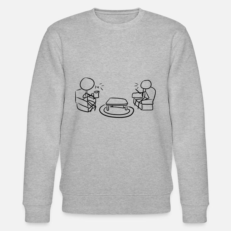 sprechen Diskussion - Stanley/Stella Unisex Bio-Sweatshirt CHANGER  - Grau meliert