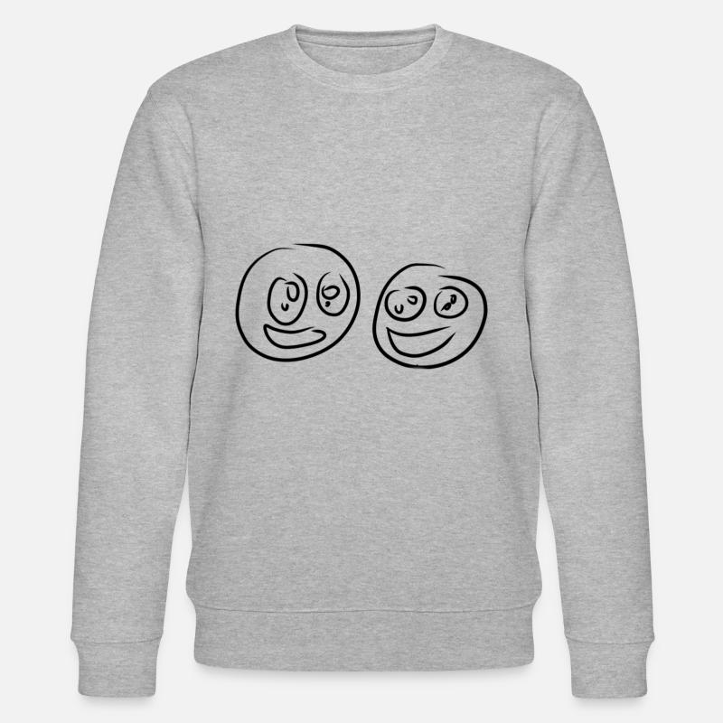 freundschaft freunde - Stanley/Stella Unisex Bio-Sweatshirt CHANGER  - Grau meliert